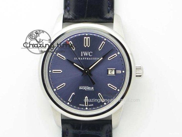 MIROTIME 0507 Supportive Big Pilot IW501008 “Boutique London” SS ZF Best Edition Blue Dial on Blue Leather Strap A 7106